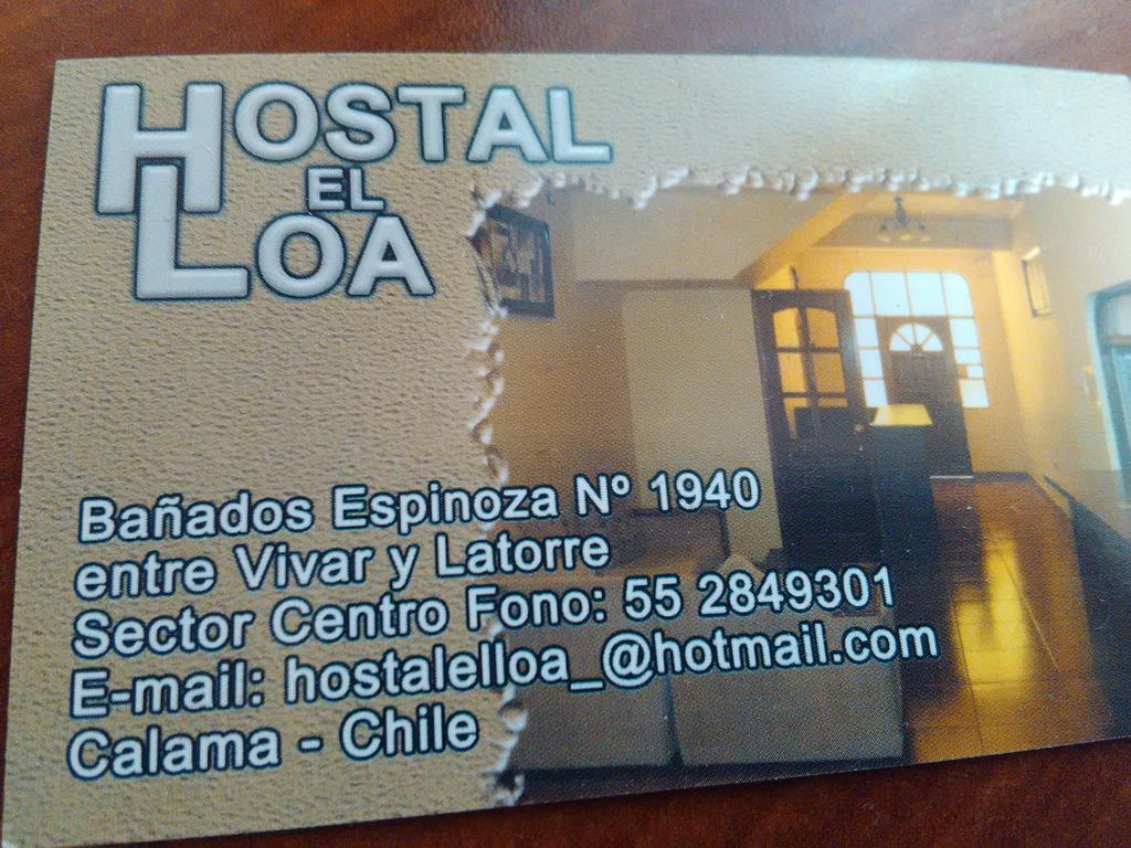 Hostal El Loa Calama Exteriör bild