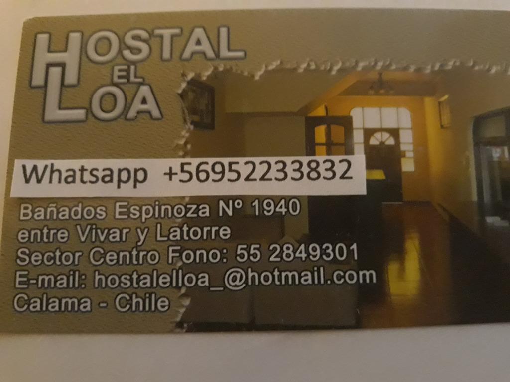 Hostal El Loa Calama Exteriör bild